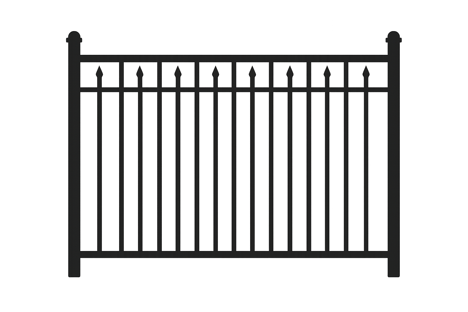 Aluminum fence installation