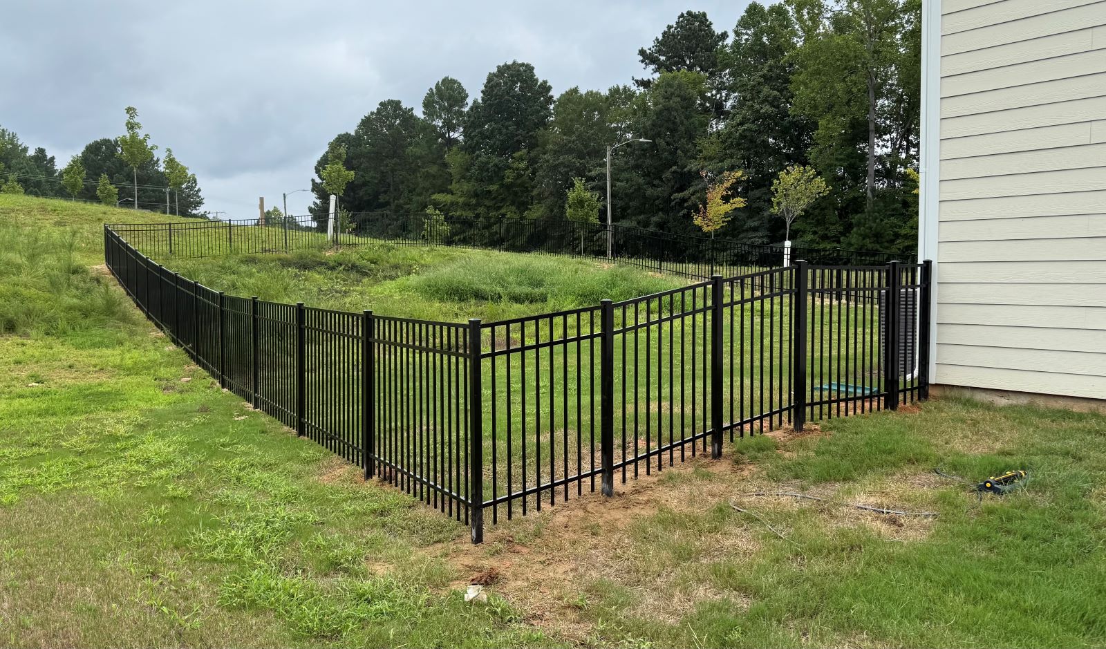 Black Aluminum Fence in Mooresville NC