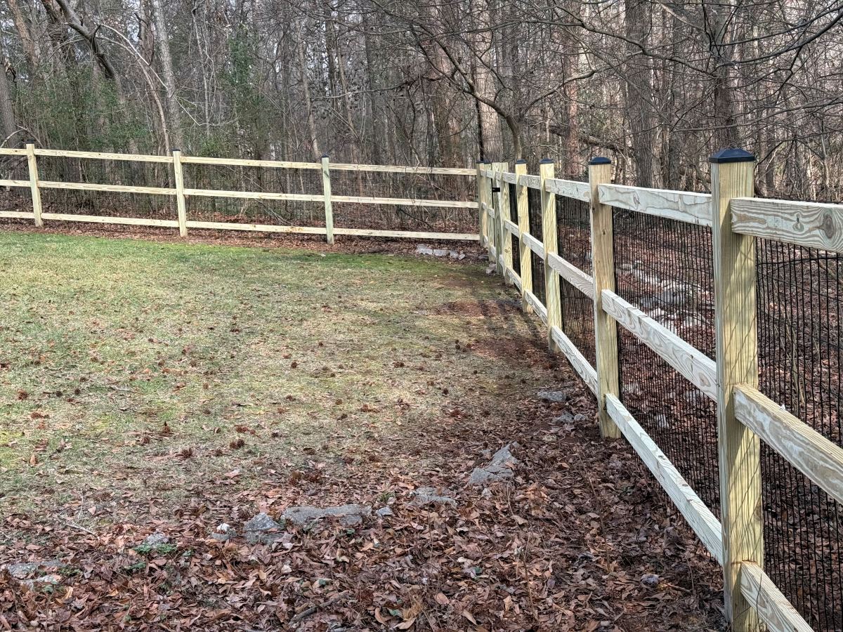 Split Rail Fence Installation in Concord NC