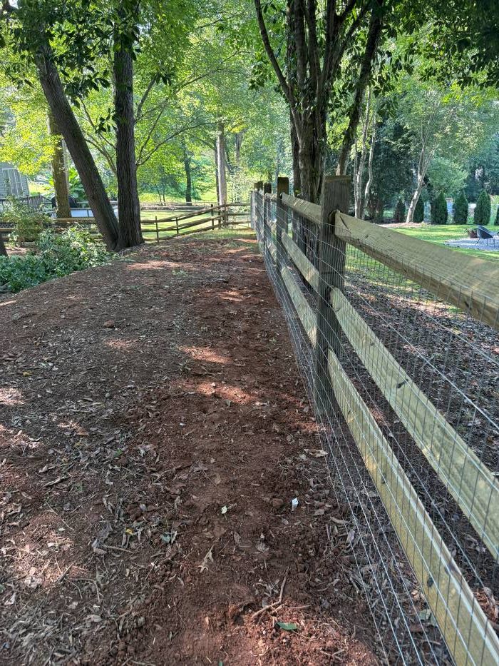 wood split rail fence in huntersville nc