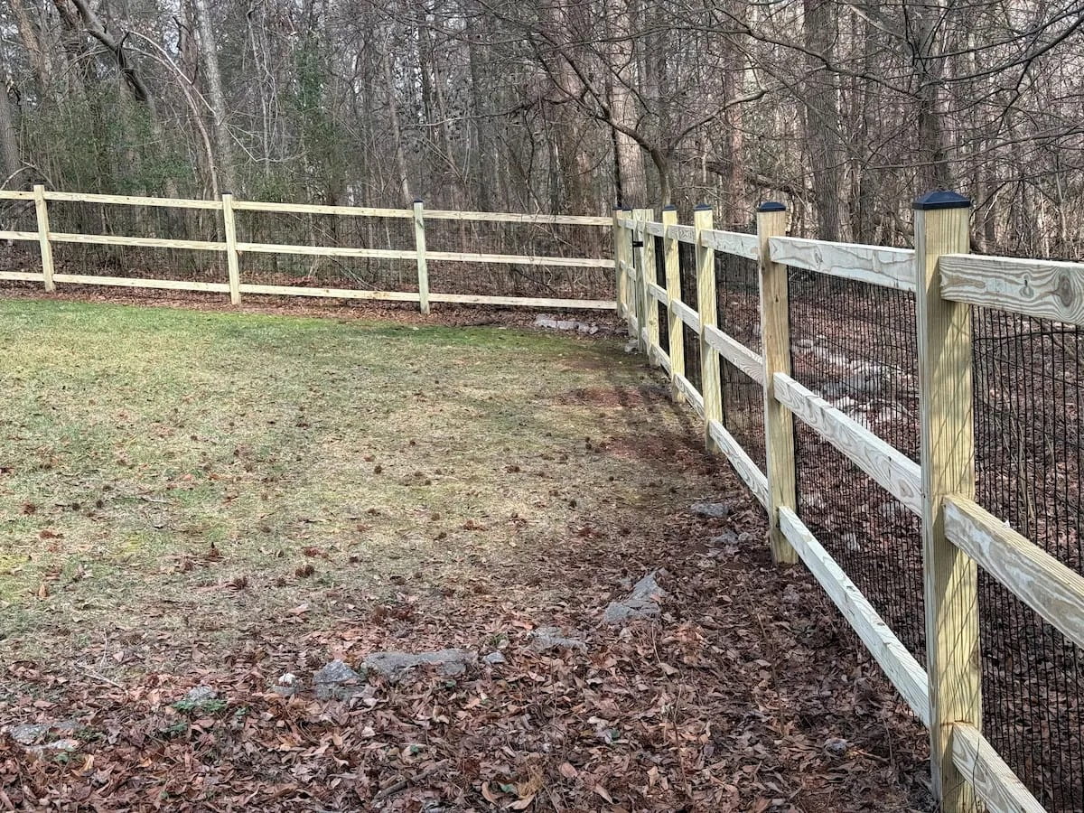 Split Rail Fence Installation Davidson NC