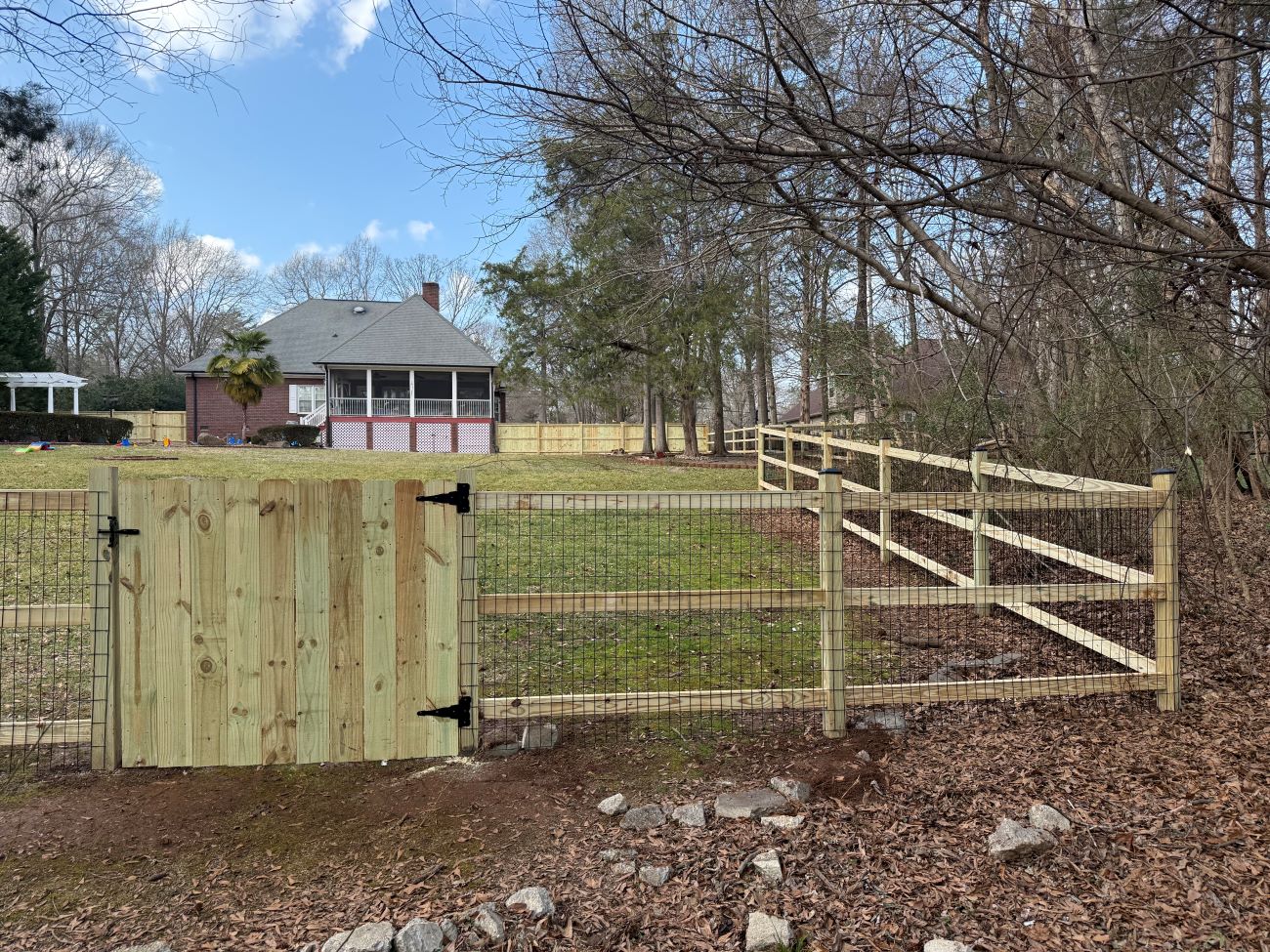 Wood Gate Installation in Denver NC