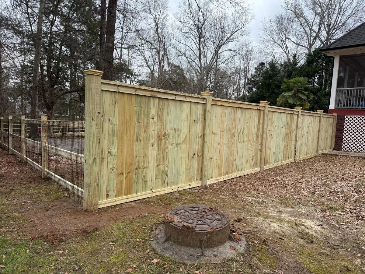 Wood Privacy Fence Installation in Denver NC