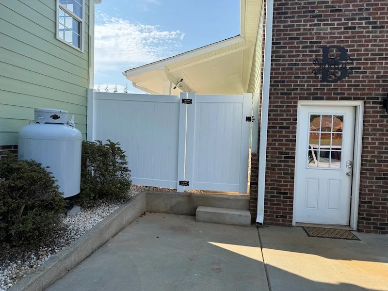 Vinyl fence installed by Royal Fence Group in Cornelius, NC